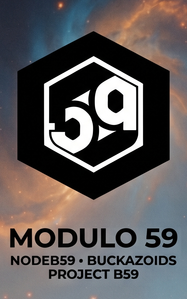 Modulo 59 — NodeB59 · Buckazoids · Project B59